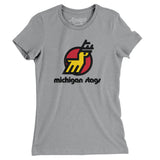 Michigan Stags Hockey Women's T-Shirt-Allegiant Goods Co. Vintage Sports Apparel