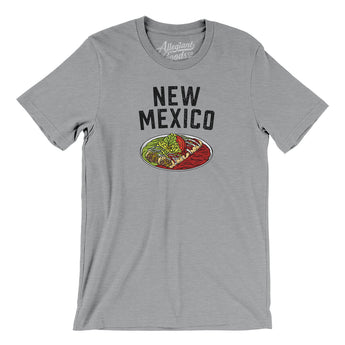 New Mexico Christmas Enchiladas Men/Unisex T-Shirt-Athletic Heather-Allegiant Goods Co. Vintage Sports Apparel