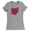 Ohio Home State Women's T-Shirt-Athletic Heather-Allegiant Goods Co. Vintage Sports Apparel