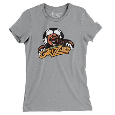 San Jose Grizzlies Soccer Women's T-Shirt-Athletic Heather-Allegiant Goods Co. Vintage Sports Apparel