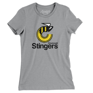 Cincinnati Stingers Hockey Women's T-Shirt-Allegiant Goods Co. Vintage Sports Apparel