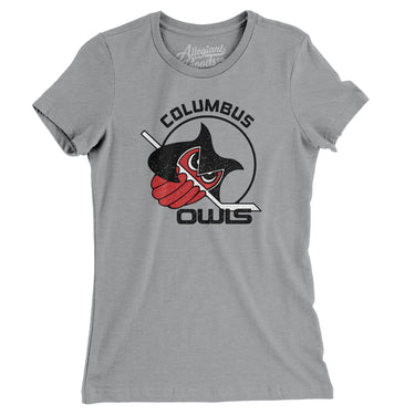 Columbus Owls Hockey Women's T-Shirt-Allegiant Goods Co. Vintage Sports Apparel