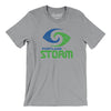 Portland Storm Football Men/Unisex T-Shirt-Athletic Heather-Allegiant Goods Co. Vintage Sports Apparel