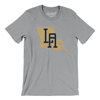 Louisiana Home State Men/Unisex T-Shirt-Allegiant Goods Co. Vintage Sports Apparel