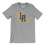 Louisiana Home State Men/Unisex T-Shirt-Athletic Heather-Allegiant Goods Co. Vintage Sports Apparel
