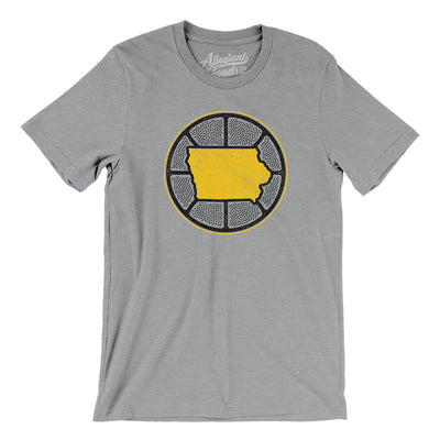 Iowa Basketball Men/Unisex T-Shirt-Athletic Heather-Allegiant Goods Co. Vintage Sports Apparel