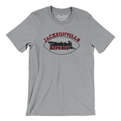 Jacksonville Express Football Men/Unisex T-Shirt-Athletic Heather-Allegiant Goods Co. Vintage Sports Apparel
