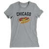 Chicago Style Hot Dog Women's T-Shirt-Athletic Heather-Allegiant Goods Co. Vintage Sports Apparel