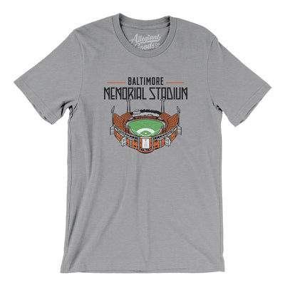 Baltimore Memorial Stadium Men/Unisex T-Shirt-Athletic Heather-Allegiant Goods Co. Vintage Sports Apparel