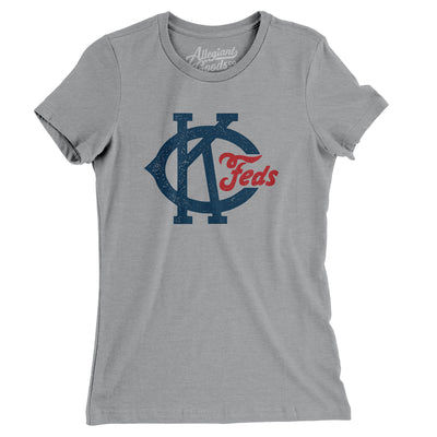 Kansas City Packers Baseball Women's T-Shirt-Athletic Heather-Allegiant Goods Co. Vintage Sports Apparel