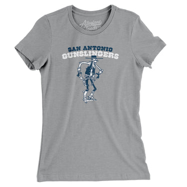 San Antonio Gunslingers Football Women's T-Shirt-Allegiant Goods Co. Vintage Sports Apparel