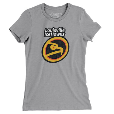 Louisville IceHawks Defunct Hockey Women's T-Shirt-Allegiant Goods Co. Vintage Sports Apparel