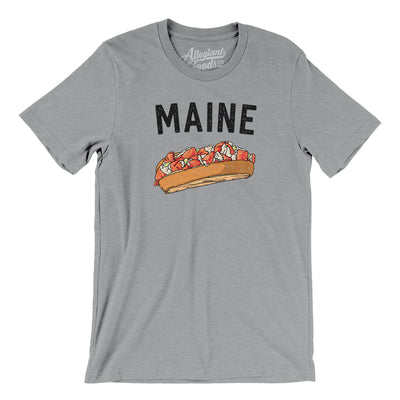 Maine Lobster Roll Men/Unisex T-Shirt-Athletic Heather-Allegiant Goods Co. Vintage Sports Apparel