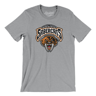 Tacoma Sabercats Hockey Men/Unisex T-Shirt-Allegiant Goods Co. Vintage Sports Apparel