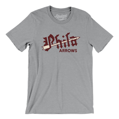 Philadelphia Arrows Hockey Men/Unisex T-Shirt-Athletic Heather-Allegiant Goods Co. Vintage Sports Apparel