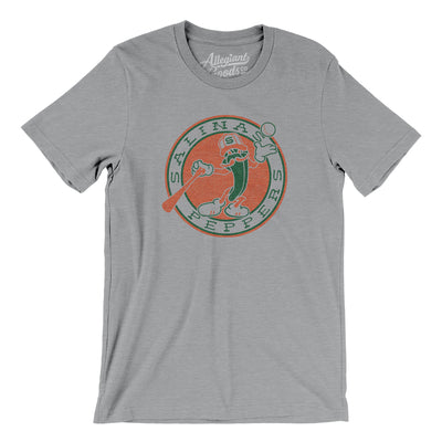 Salinas Peppers Baseball Men/Unisex T-Shirt-Athletic Heather-Allegiant Goods Co. Vintage Sports Apparel