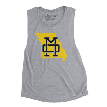 Missouri Home State Women's Flowey Scoopneck Muscle Tank-Allegiant Goods Co. Vintage Sports Apparel