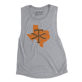 Texas Home State Women's Flowey Scoopneck Muscle Tank-Allegiant Goods Co. Vintage Sports Apparel