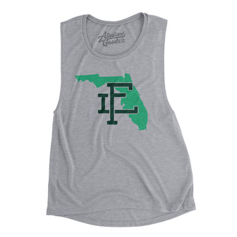 Florida Home State Women's Flowey Scoopneck Muscle Tank-Allegiant Goods Co. Vintage Sports Apparel