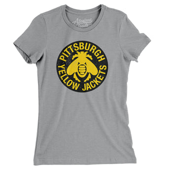 Pittsburgh Yellow Jacket Hockey Women's T-Shirt-Allegiant Goods Co. Vintage Sports Apparel