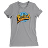 Detroit Rockers Defunct Soccer Women's T-Shirt-Athletic Heather-Allegiant Goods Co. Vintage Sports Apparel