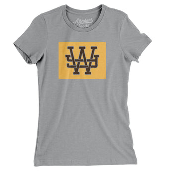 Wyoming Home State Women's T-Shirt-Allegiant Goods Co. Vintage Sports Apparel
