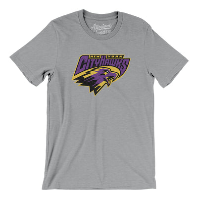 New York CityHawks Arena Football Men/Unisex T-Shirt-Athletic Heather-Allegiant Goods Co. Vintage Sports Apparel