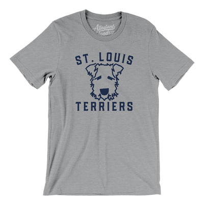 St. Louis Terriers Baseball Men/Unisex T-Shirt-Athletic Heather-Allegiant Goods Co. Vintage Sports Apparel