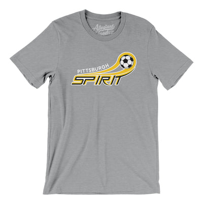 Pittsburgh Spirit Soccer Men/Unisex T-Shirt-Athletic Heather-Allegiant Goods Co. Vintage Sports Apparel