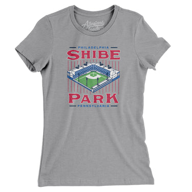 Shibe Park Philadelphia Women's T-Shirt-Allegiant Goods Co. Vintage Sports Apparel