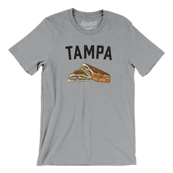Tampa Cuban Sandwich Men/Unisex T-Shirt-Athletic Heather-Allegiant Goods Co. Vintage Sports Apparel
