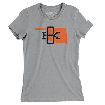 Oklahoma Home State Women's T-Shirt-Allegiant Goods Co. Vintage Sports Apparel