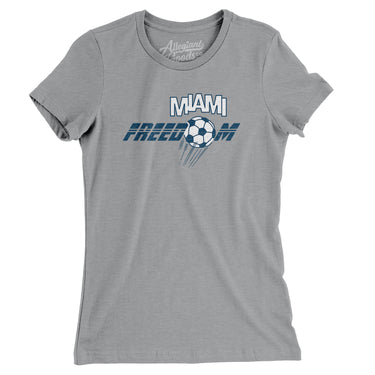 Miami Freedom Soccer Women's T-Shirt-Allegiant Goods Co. Vintage Sports Apparel