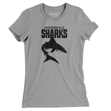 Jacksonville Sharks Football Women's T-Shirt-Allegiant Goods Co. Vintage Sports Apparel