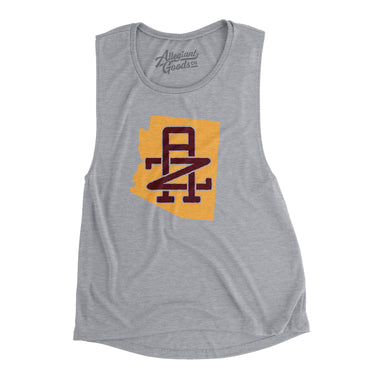 Arizona Home State Women's Flowey Scoopneck Muscle Tank-Allegiant Goods Co. Vintage Sports Apparel