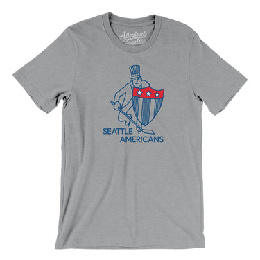 Seattle Americans Hockey Men/Unisex T-Shirt-Allegiant Goods Co. Vintage Sports Apparel
