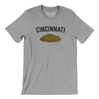 Cincinnati Chili Men/Unisex T-Shirt-Athletic Heather-Allegiant Goods Co. Vintage Sports Apparel