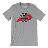 Kentucky Home State Men/Unisex T-Shirt-Athletic Heather-Allegiant Goods Co. Vintage Sports Apparel