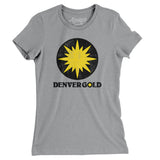 Denver Gold Football Women's T-Shirt-Allegiant Goods Co. Vintage Sports Apparel
