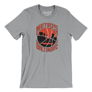 Baltimore Metros Basketball Men/Unisex T-Shirt-Allegiant Goods Co. Vintage Sports Apparel