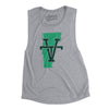 Vermont Home State Women's Flowey Scoopneck Muscle Tank-Athletic Heather-Allegiant Goods Co. Vintage Sports Apparel