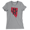 Nevada Home State Women's T-Shirt-Athletic Heather-Allegiant Goods Co. Vintage Sports Apparel