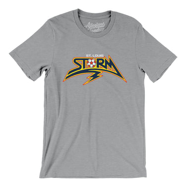 St. Louis Storm Soccer Men/Unisex T-Shirt-Allegiant Goods Co. Vintage Sports Apparel