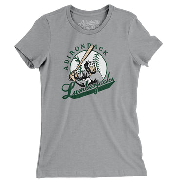 Adirondack Lumberjacks Baseball Women's T-Shirt-Allegiant Goods Co. Vintage Sports Apparel