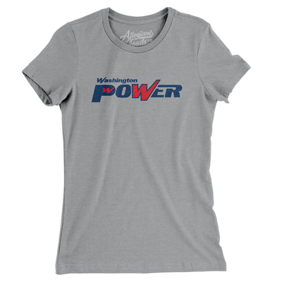 Washington Power Lacrosse Women's T-Shirt-Athletic Heather-Allegiant Goods Co. Vintage Sports Apparel