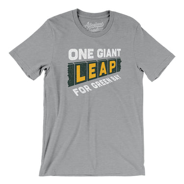 One Giant Leap For Green Bay Men/Unisex T-Shirt-Allegiant Goods Co. Vintage Sports Apparel