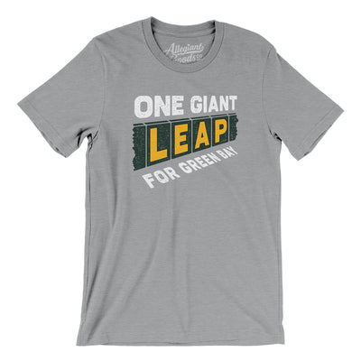 One Giant Leap For Green Bay Men/Unisex T-Shirt-Athletic Heather-Allegiant Goods Co. Vintage Sports Apparel