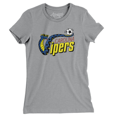 Carolina Vipers Soccer Women's T-Shirt-Athletic Heather-Allegiant Goods Co. Vintage Sports Apparel