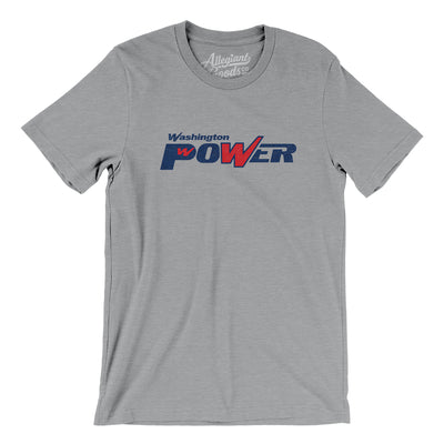 Washington Power Lacrosse Men/Unisex T-Shirt-Athletic Heather-Allegiant Goods Co. Vintage Sports Apparel