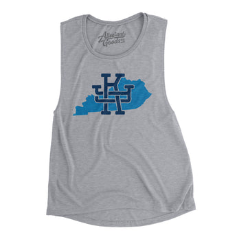 Kentucky Home State Women's Flowey Scoopneck Muscle Tank-Allegiant Goods Co. Vintage Sports Apparel